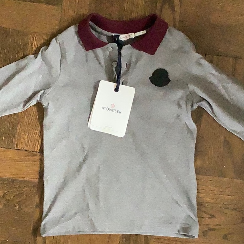 Moncler LS Polo NWT